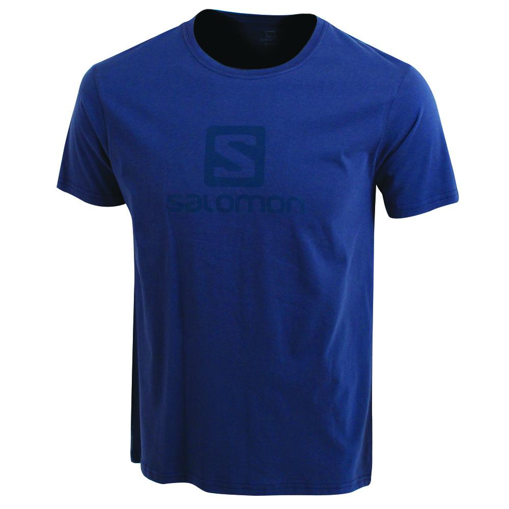 T-Shirts Salomon Enfant Bleu Marine - Salomon ACHIEVE SS TE B - France (0625-HANPB)